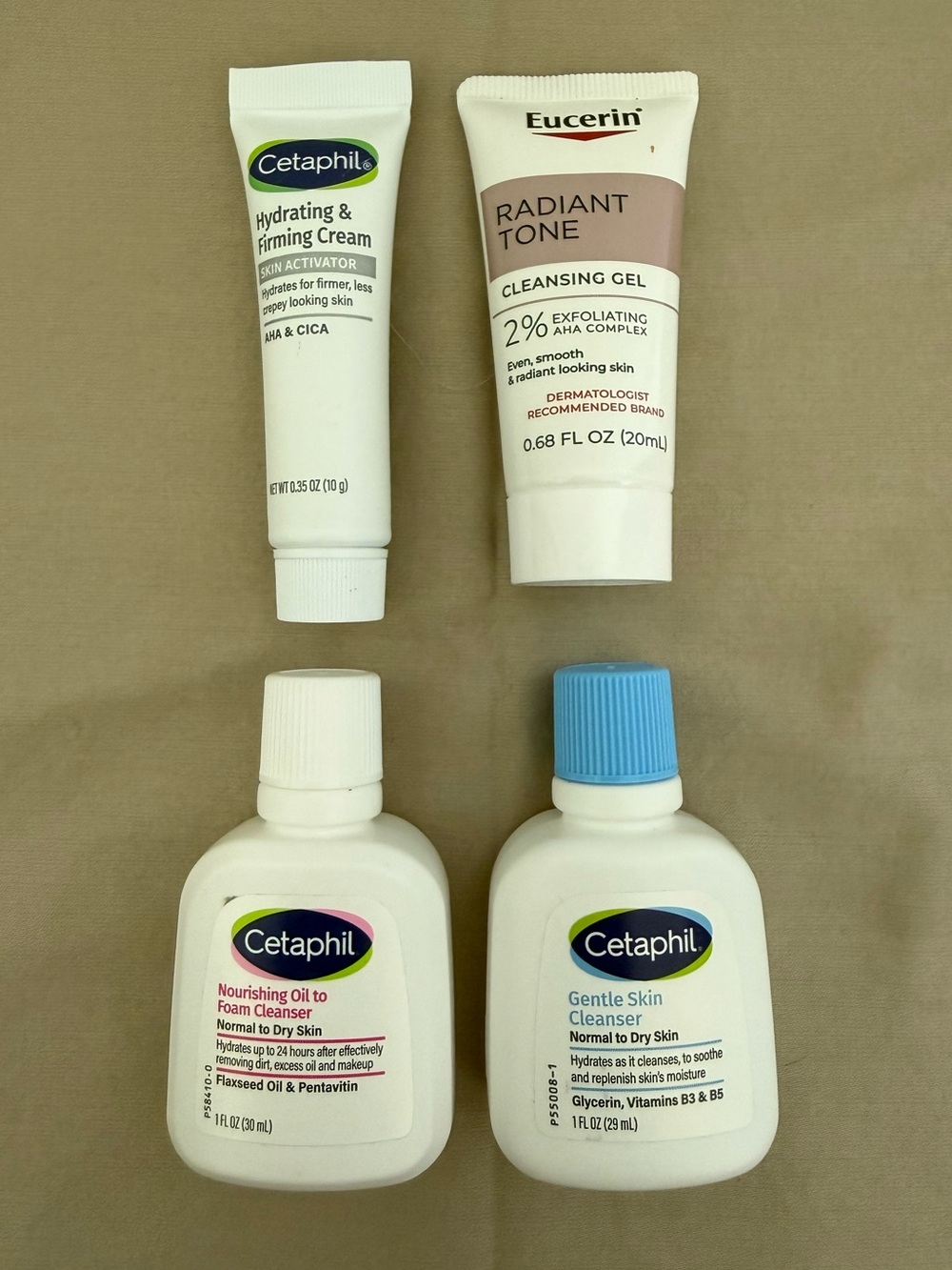 Mini Skincare Bundle - Cetaphil & Eucerin